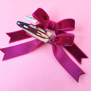 Burgundy Hair Bows, Bow Hair Clips, Girls Hair Bows, Hair Bow Gift, Handmade Hair Bows, Burgundy Hair Clips, Clip on Bows, Beads or Plain