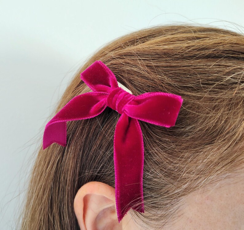 Burgundy Hair Bows, Bow Hair Clips, Girls Hair Bows, Hair Bow Gift, Handmade Hair Bows, Burgundy Hair Clips, Clip on Bows, Beads or Plain