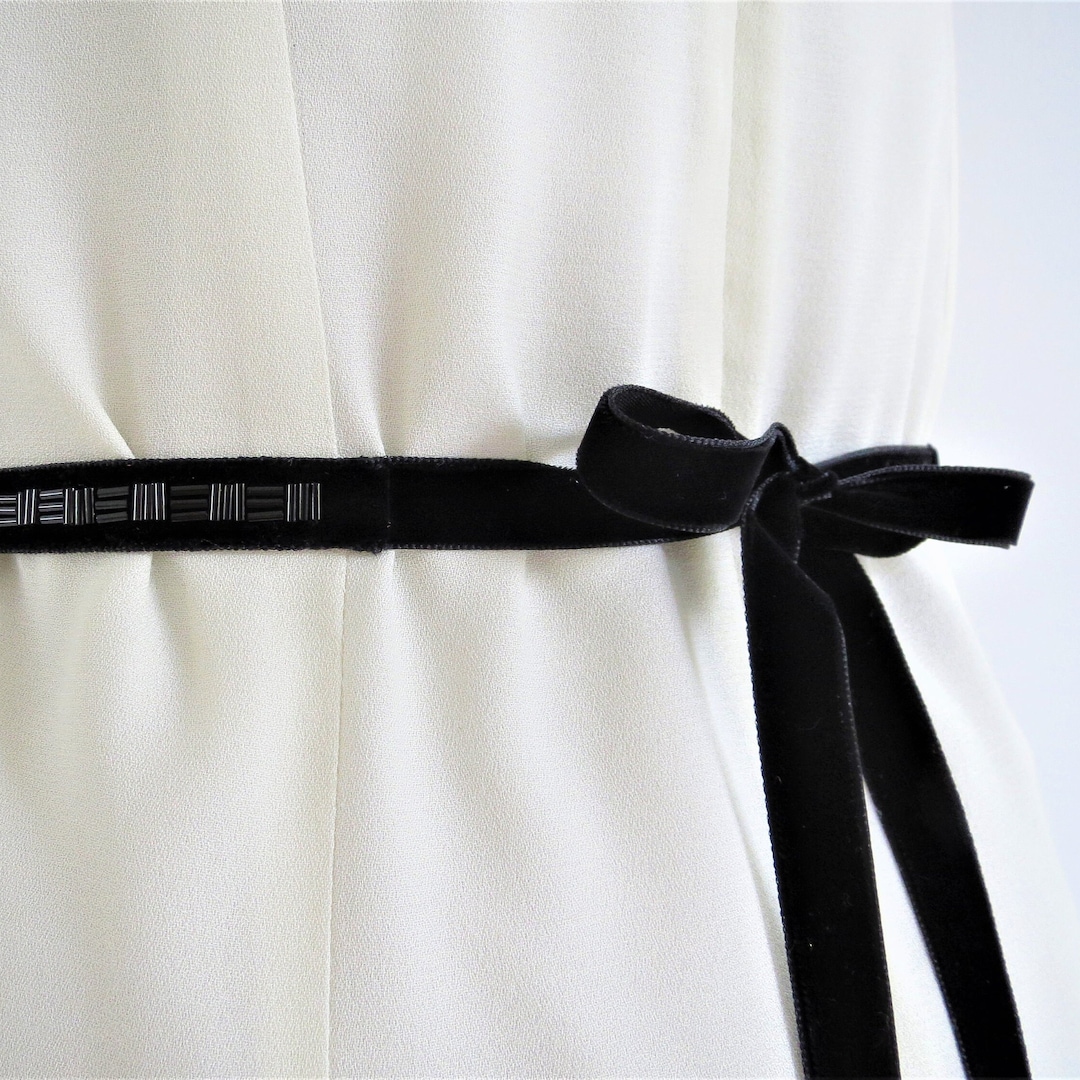Black beaded sash belt 2025