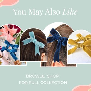 Black Ribbon Bows, Hair Bows for Girls, Cute Hair Clips, Velvet Hair Bows, Handmade Hair Bows, Small Hair Bows, Bow Hair Clips, Child Bows