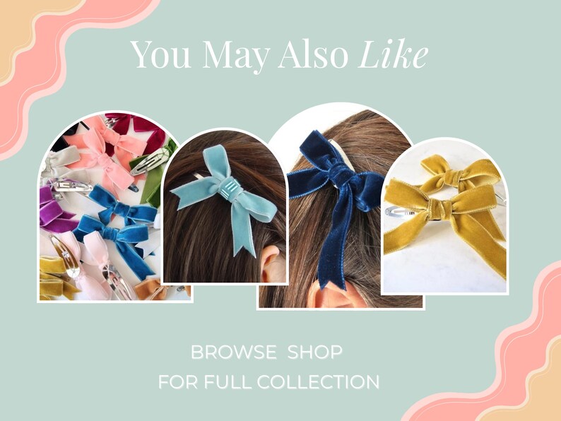 Black Ribbon Bows, Hair Bows for Girls, Cute Hair Clips, Velvet Hair Bows, Handmade Hair Bows, Small Hair Bows, Bow Hair Clips, Child Bows