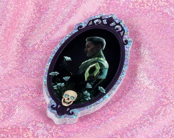 The Portrait of a Necromancer- 3" Sticker