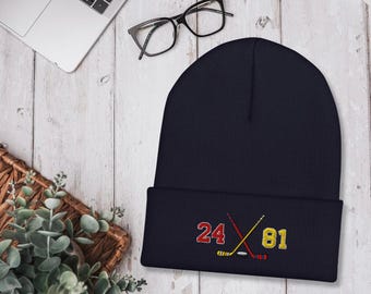 Beheizte Rivalität bestickte Beanie, Team Hollanov, LGBTQ Hockey Romanze Hut, Geschenk für Leser