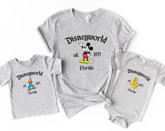 Camiseta de Disneyworld Florida, camiseta de Mickey y sus amigos, camisa de viaje de Disney, camisas de vacaciones familiares de Disney, camisa a juego familiar de viaje de Disney