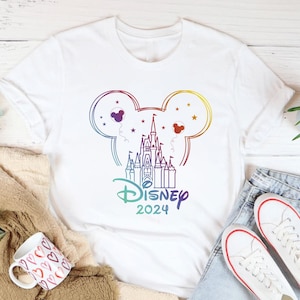 Disney 2024 T-Shirt, Magic Kingdom Shirt, Disney World Shirt, Disney Shirt, Disney Family T-Shirts, Disney Trip Shirt, Disney Castle T-Shirt
