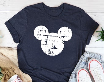 Camisa vintage de Mickey Mouse, camisa MickeyMouse, camisa retro de Disney, camisa de la familia Disney, camisa de viaje de Disney, camisa de Disneyland, camiseta de Disneyworld