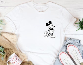 Camisa de Mickey Mouse, camisa de Mickey Mouse sketch, camisa retro de Disney, camisa de la familia Disney, camisa de viaje de Disney, camisa de Disneyland, camiseta de Disneyworld