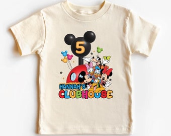 Mickey Mouse Clubhouse Birthday Shirt, Custom Disney Birthday Shirt, Disney Birthday Shirt, Custom Birthday Shirt, Disney Clubhouse Birthday