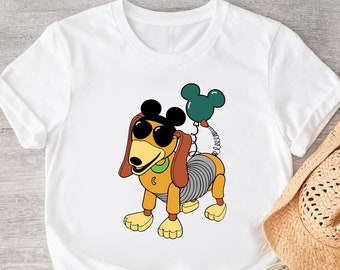 Camisa de perro Slinky de Toy Story, camisas Slinky de Disneyland, camisa de Toy Story de Disney, camiseta divertida de Toy Story, camisa de personaje de Toy Story, camiseta de juguete Slinky