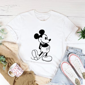Mickey Mouse Shirt, Sketch Mickey Mouse Shirt, Retro Disney Shirt, Disney Family Shirts, Disney Trip Shirt, Disneyland Shirt, Classic Mickey