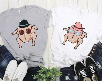 Turkey Thanksgiving Shirt, Matching Shirt, Funny Matching Thanksgiving Shirt, Family Matching Shirt, Thanksgiving Gift, Thanksgiving Couple