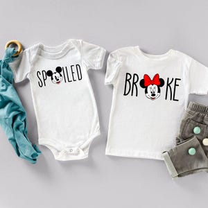 Broke And Spoiled Shirts, Couple Shirt, Funny Shirt, Anniversary Shirts, Disney Trip Shirt, Disney Group Shirt, Family Shirts, Holiday Shirt
