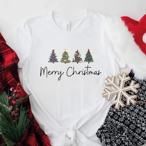 Merry Christmas Shirt, Christmas Shirt, Merry Christmas Trees Shirt, Cute Christmas Shirt, Christmas Family Shirt, Christmas Matching Shirts