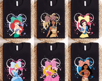 Disney Prinzessin Ariel Shirt, Disney Urlaub T-Shirt, Geburtstagskind benutzerdefinierte Prinzessin Shirt, Prinzessin Spaß Geschenk, Disney T-Shirt, Disney Girls Trip Shirt