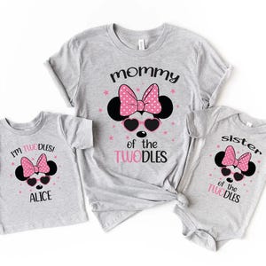 I&#39;m Twodles Shirt, Oh Twodles Tee, Minnie Birthday Girl Shirt, Disney Birthday, 2nd Birthday Shirt, Second Birthday, Birthday Matching Shirt