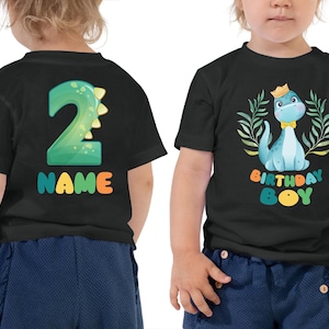 Dinosaur Birthday Boy Shirt, Custom Age And Name Birthday Boy Shirt, Custom Birthday Tee, Cute Dino Birthday Shirt, First Birthday Boy Shirt