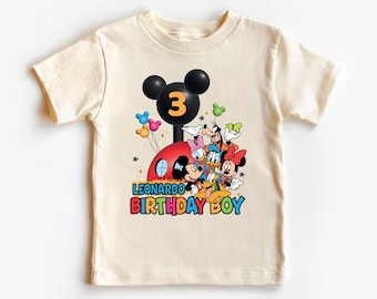 Camiseta de cumpleaños de Mickey Mouse para niño, camiseta de cumpleaños personalizada de Disney, camiseta de cumpleaños de Disney, camiseta de cumpleaños personalizada, camiseta de cumpleaños de Mickey y sus amigos para niña