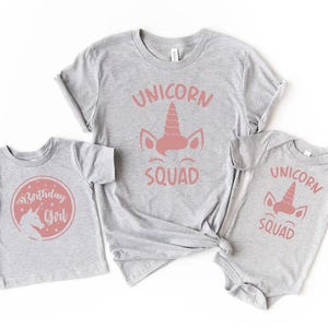 Unicorn Birthday Girl Shirt, Birthday Squad Shirt, Unicorn Birthday Shirt, Birthday Group Shirts, Birthday Girl Shirt, Birthday Matching Tee