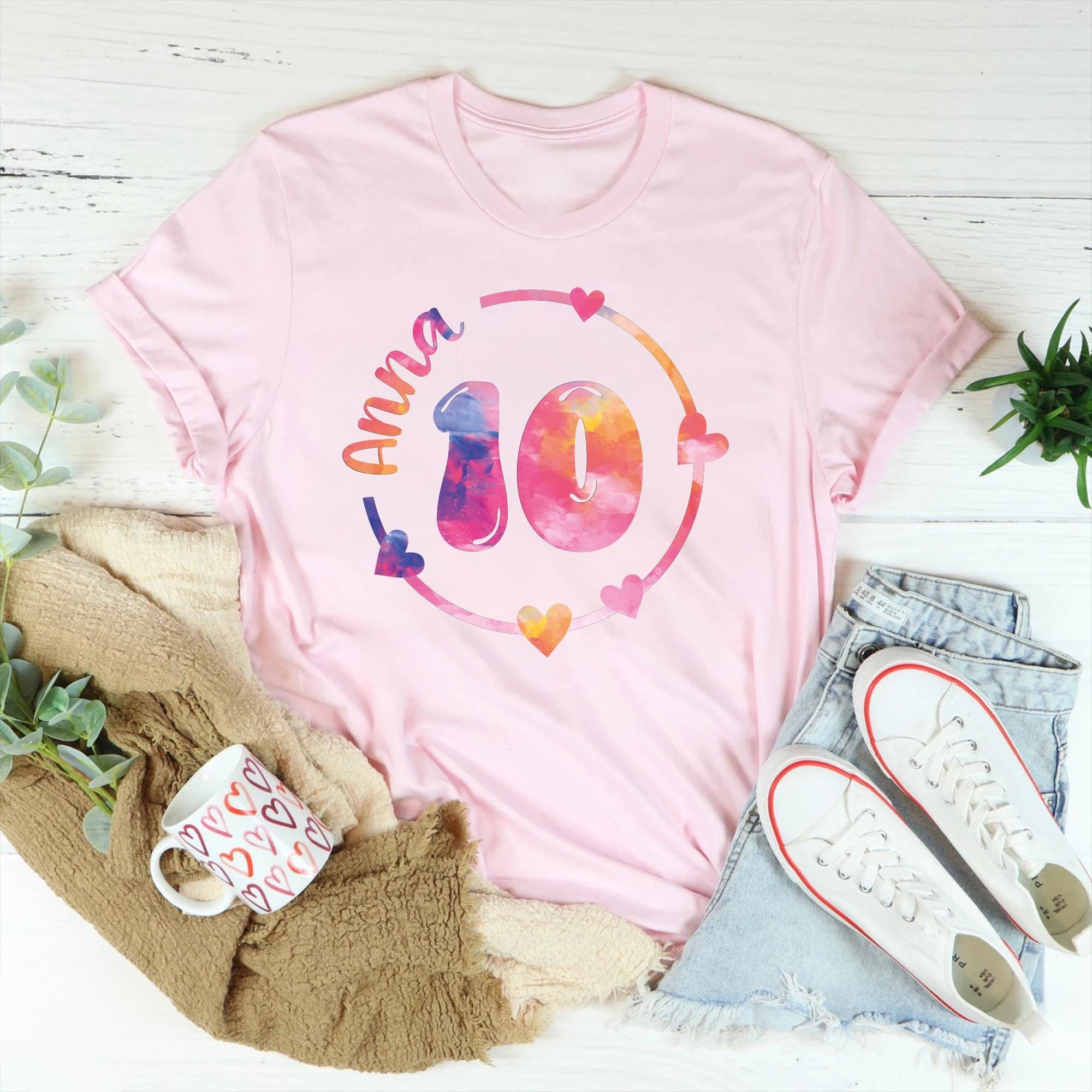Custom Birthday Girl Shirt, Birthday Girl Shirt, 10th Years Old Birthday Shirt, Birthday Shirts, Birthday Party, Personalized Birthday Shirt