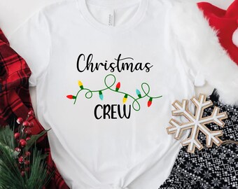 Christmas Crew Shirt, Christmas Lights Shirt, Merry Christmas Shirt, Cute Christmas Shirt, Christmas Family Shirts, Christmas Matching Shirt