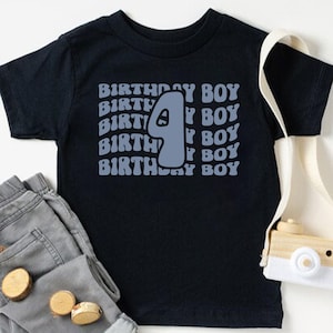 Four Birthday Boy T-Shirt, Fourth Birthday Shirt, Four Years Old Birthday Shirt, 4th Birthday Shirt, Birthday Boy Shirt, Birthday Gift Shirt