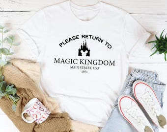 Please Return To Magic Kingdom Shirt, Walt Disneyworld Shirt, Mickey And Co Main Street USA 1971 Tee, Disney Family Shirt, Disney Trip Shirt