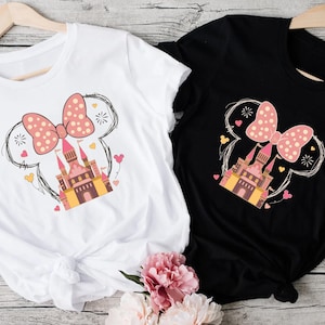 Minnie Castle T-Shirt, Disney Trip Shirt, Minnie Mouse Shirt, Disney Girls Trip Shirts, Disney Matching Family Shirts, Disney Castle T-Shirt