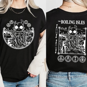 The Boiling Isles T-Shirt, The Owl House Shirt, Hexside School Of Magic And Demonics Shirt, King Luz Shirts, Disney The King Owl House Shirt