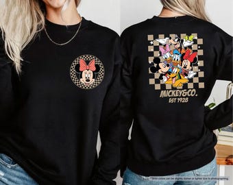 Custom Disney Sweatshirt, Disney Mickey And Friends Hoodie, Disney Trip Sweater, Mickey And Co Tee, Disney Family Tee, Disney Matching Tee