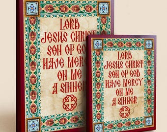 Orthodox Jesus Prayer Plaque
