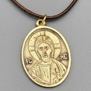 Orthodox Jesus Christ Icon pendant and necklace