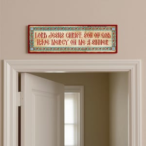 Orthodox Jesus Prayer Plaque