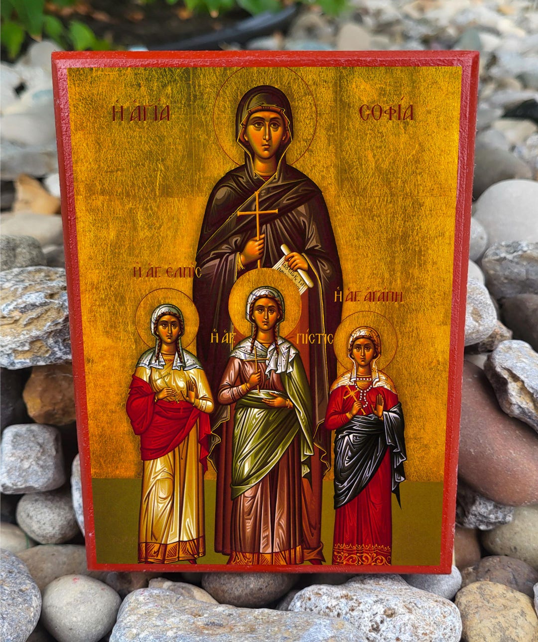 Saint Sophia the Holy Martyr & Her Daughters Orthodox Icon - Etsy