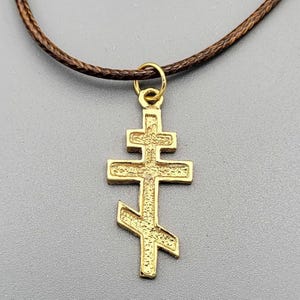 Orthodox Cross pendant and necklace