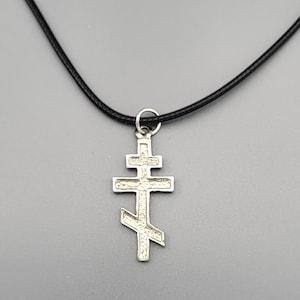 Orthodox Cross pendant and necklace