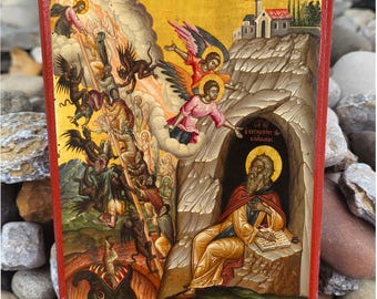 The Ladder of Divine Ascent Orthodox Icon