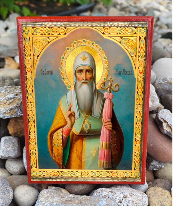 モスクワおよび全ロシア大主教聖アレクセイの正教会イコン - Etsy 日本