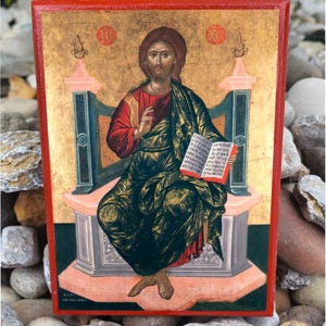 Orthodox Icon Jesus Christ Enthroned
