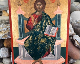Orthodox Icon Jesus Christ Enthroned