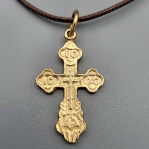 Orthodox Cross pendant and necklace