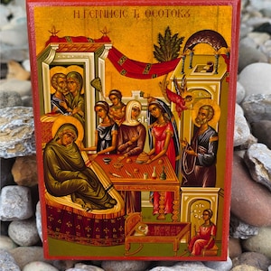 Orthodox Icon of the Nativity of the Theotokos, Virgin Mary