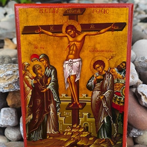 Crucifixion of Jesus Orthodox Icon