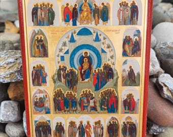 ロシア正教会の諸聖人の集会イコン | 祝祭記念イコン | ロシア正教会