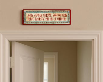 Orthodox Jesus Prayer Plaque