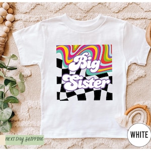 Big Sister Shirt, Baby Shower Gift, Promoted To Big Sister, Big Sister Toddler Shirt, Cute Announcement Kids Shirt, Big Sister Gift