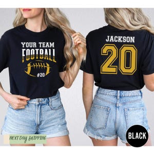 Personalized Football Mom Shirt for Game Day,Custom Football Gift,Women Football Shirt,Football Season Shirt,Game Day Shirt Women, Football