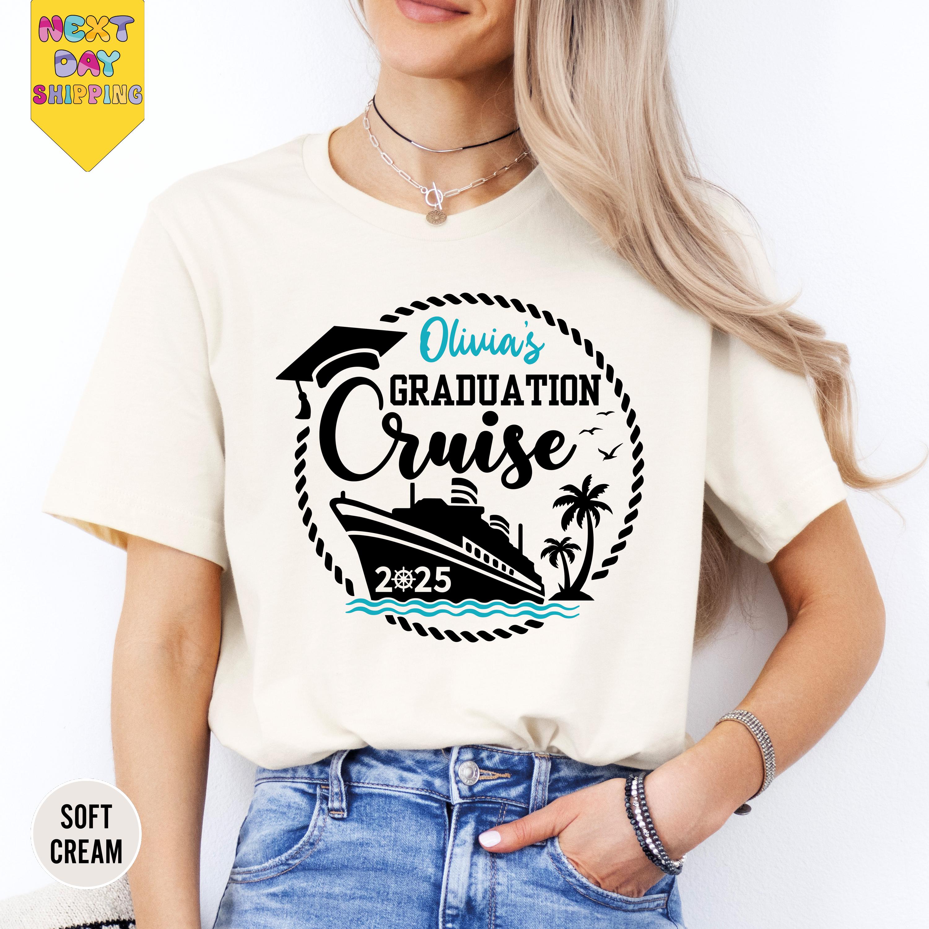 Personalized Graduation Cruise 2025 Shirt, Graduation Cruise Shirt, Graduation Cruise Squad Shirt, Graduation Cruise, Grad Cruise Trip 2025