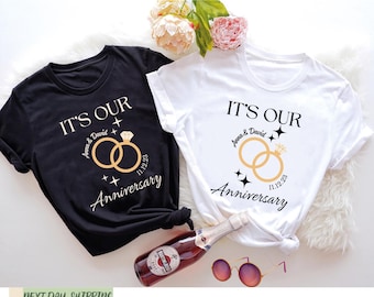 It's Our Anniversary Couple Shirt,Couple Anniversary Shirt,Couple Anniversary Vibes,Wedding Gift For Couple,Engagement Shirt,Valentine Shirt