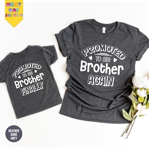 Big Brother Again, Big Brother Finally Shirt, Big Sibling Outfits, Matching, Little Brother, Sibling Hospital Outfits, Matching Gifts