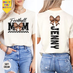 Personalized Football Mom Shirt for Game Day,Custom Football Gift,Women Football Shirt,Football Season Shirt,Game Day Shirt Women, Football